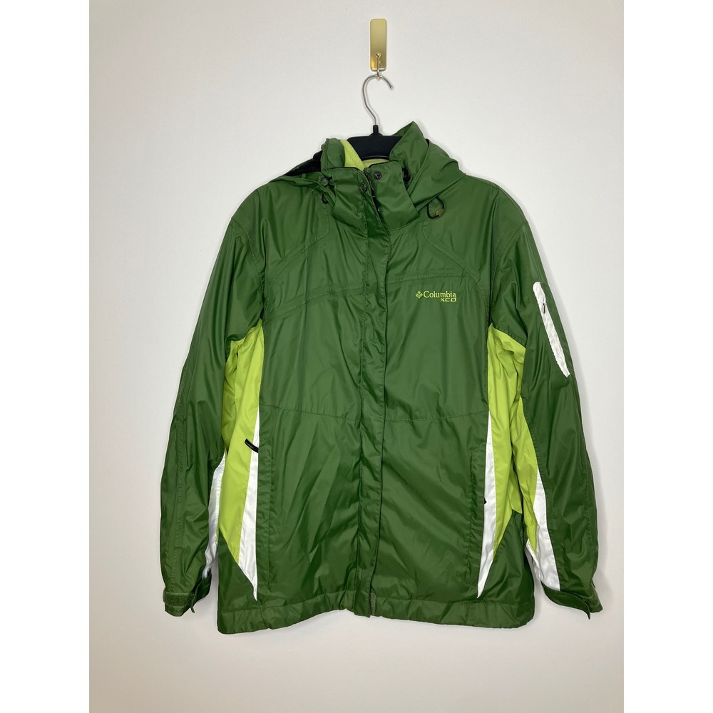 Columbia XCO interchange storm dry jacket women's size large green 3-in-1 jacket